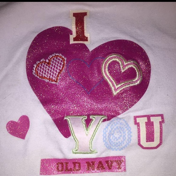Old Navy I 💞 you shirt 3T - Picture 4 of 4